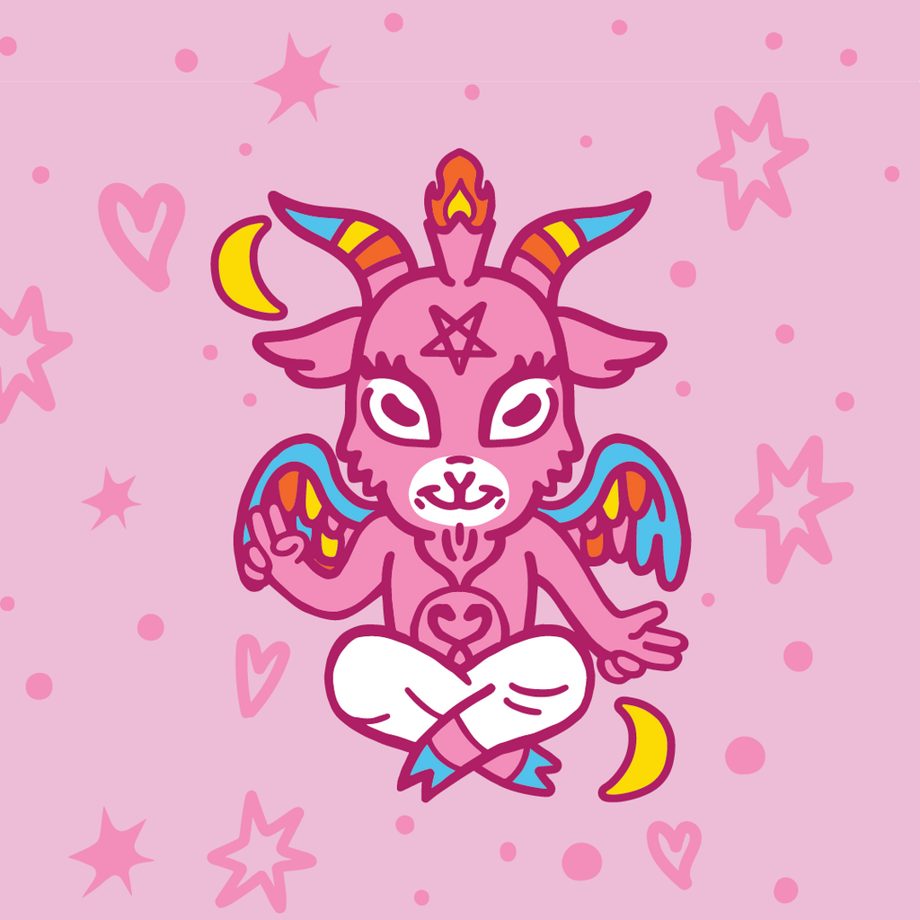 Cute Baphomet Ankle Socks
