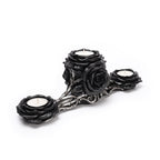 Black Rose Triple T-Light Holder