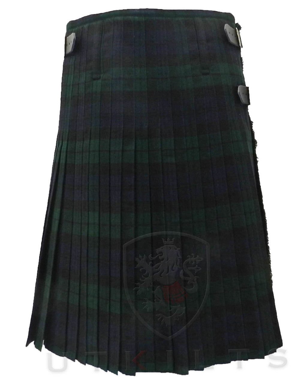 Traditional Kilt – Premium 6–8 Yard Wool, Black Watch
