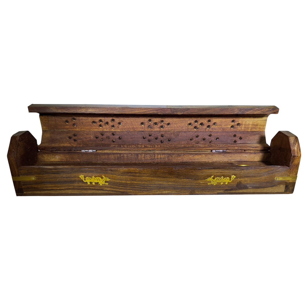 Dragon Wooden Coffin Box Burner