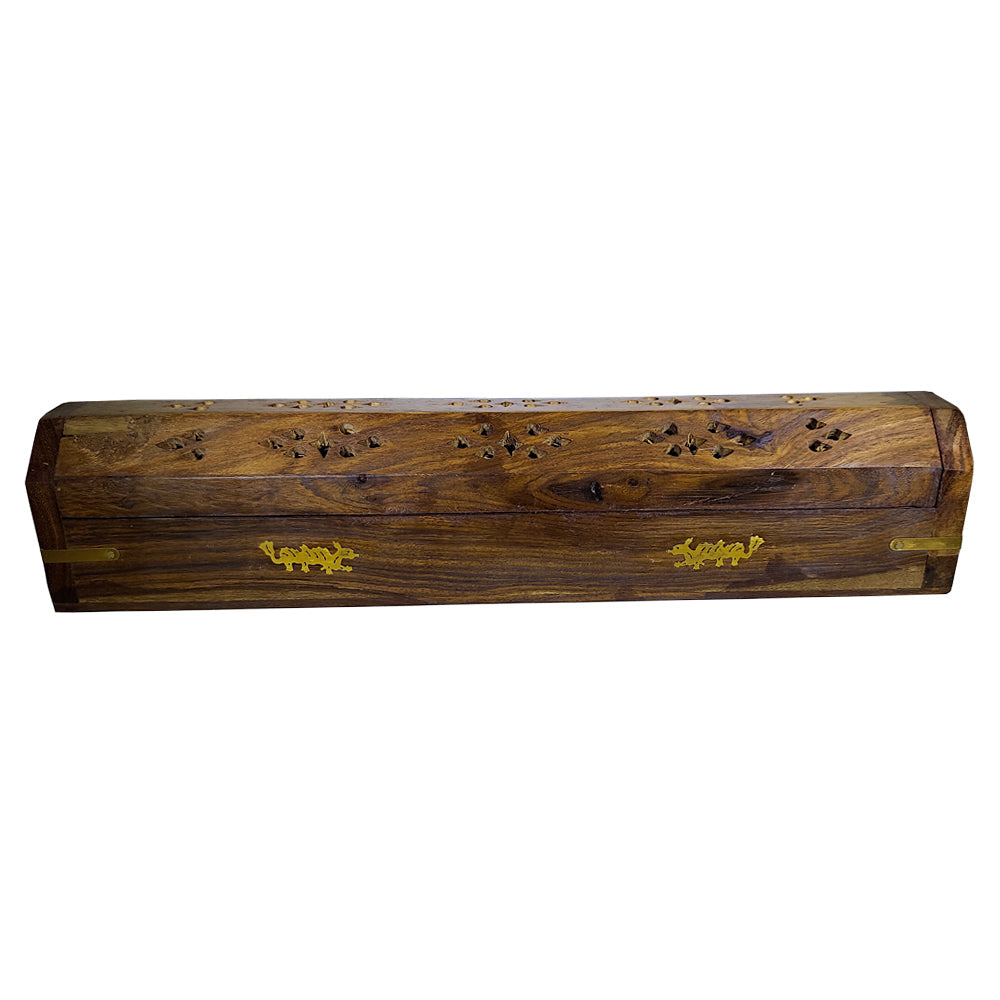 Dragon Wooden Coffin Box Burner
