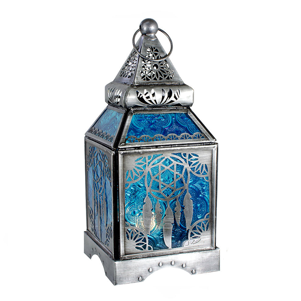 Dreamcatcher Glass & Metal Lantern