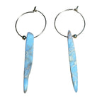 African Opal Spear Bertoni Earrings - 14k Gold Filled Sterling Silver