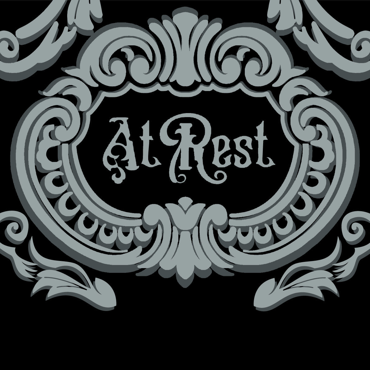 At Rest Coffin Plaque Crew Socks