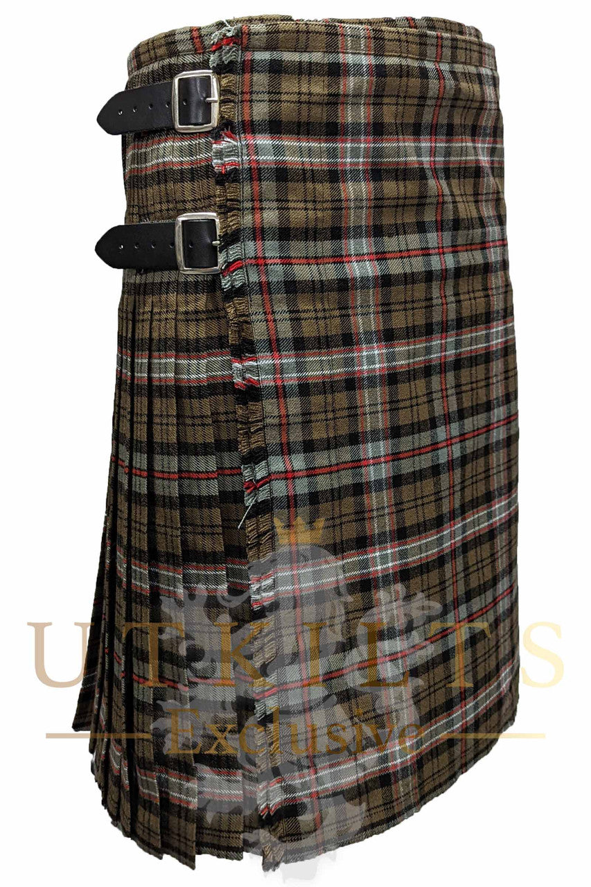 Traditional Kilt – Premium 6–8 Yard Wool, Scottish National Weathered