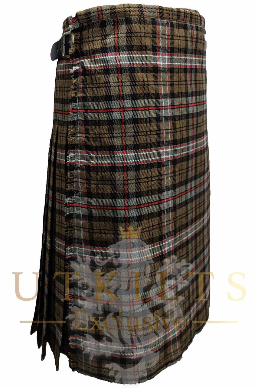 Traditional Kilt – Standard 4–5 Yard Wool, Scottish National Weathered