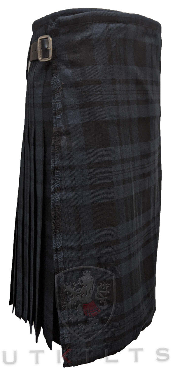 Traditional Kilt – Standard 4–5 Yard Wool, Black Isle