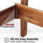 Aurora Solid Wood Bed Frame