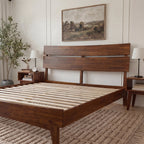 Aurora Solid Wood Bed Frame