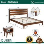 Emery Solid Wood Bed Frame