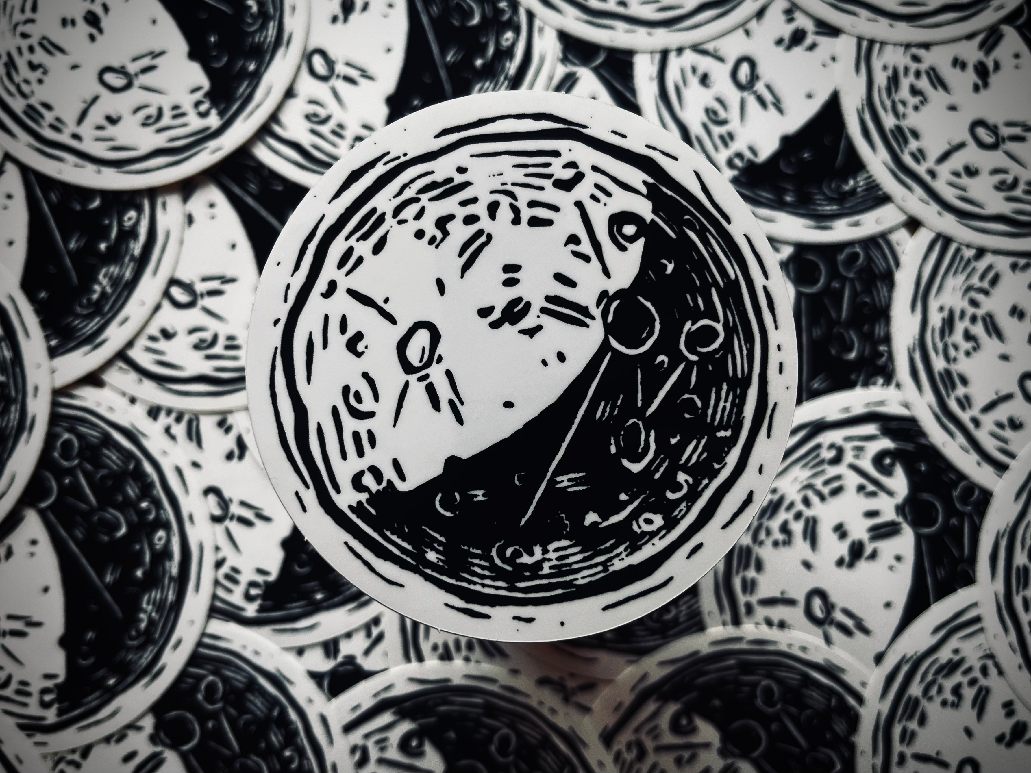 Half Moon Sticker