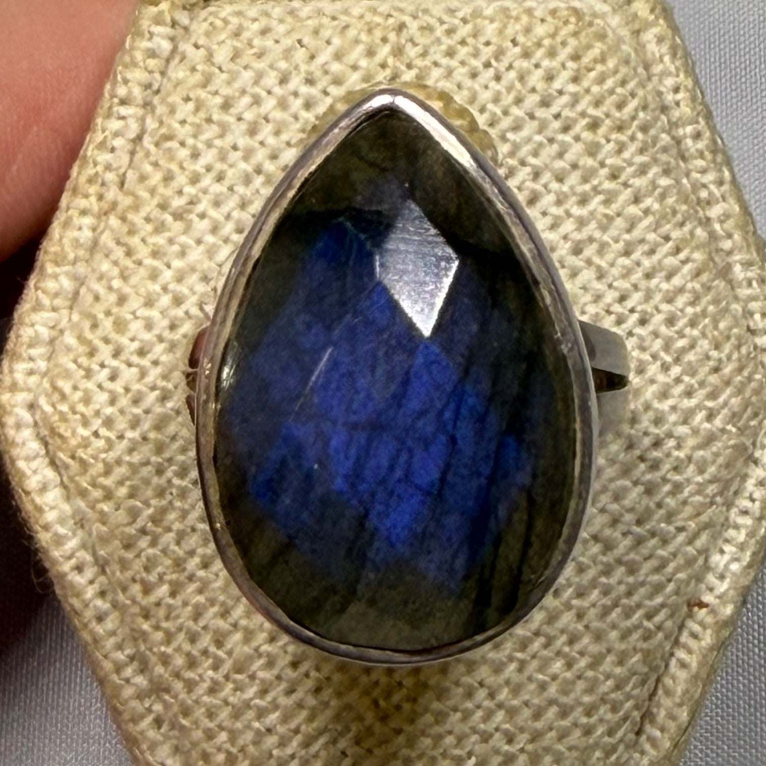 Labradorite Ring - Size 8 - “Deep Facets”