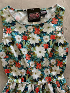 Winter Floral Vintage Dress