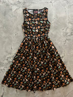 Flaming Hearts Midi Dress