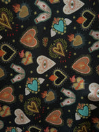 Flaming Hearts Midi Dress