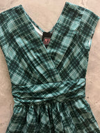 Green Plaid Greta Dress - 2X only, 1 left!