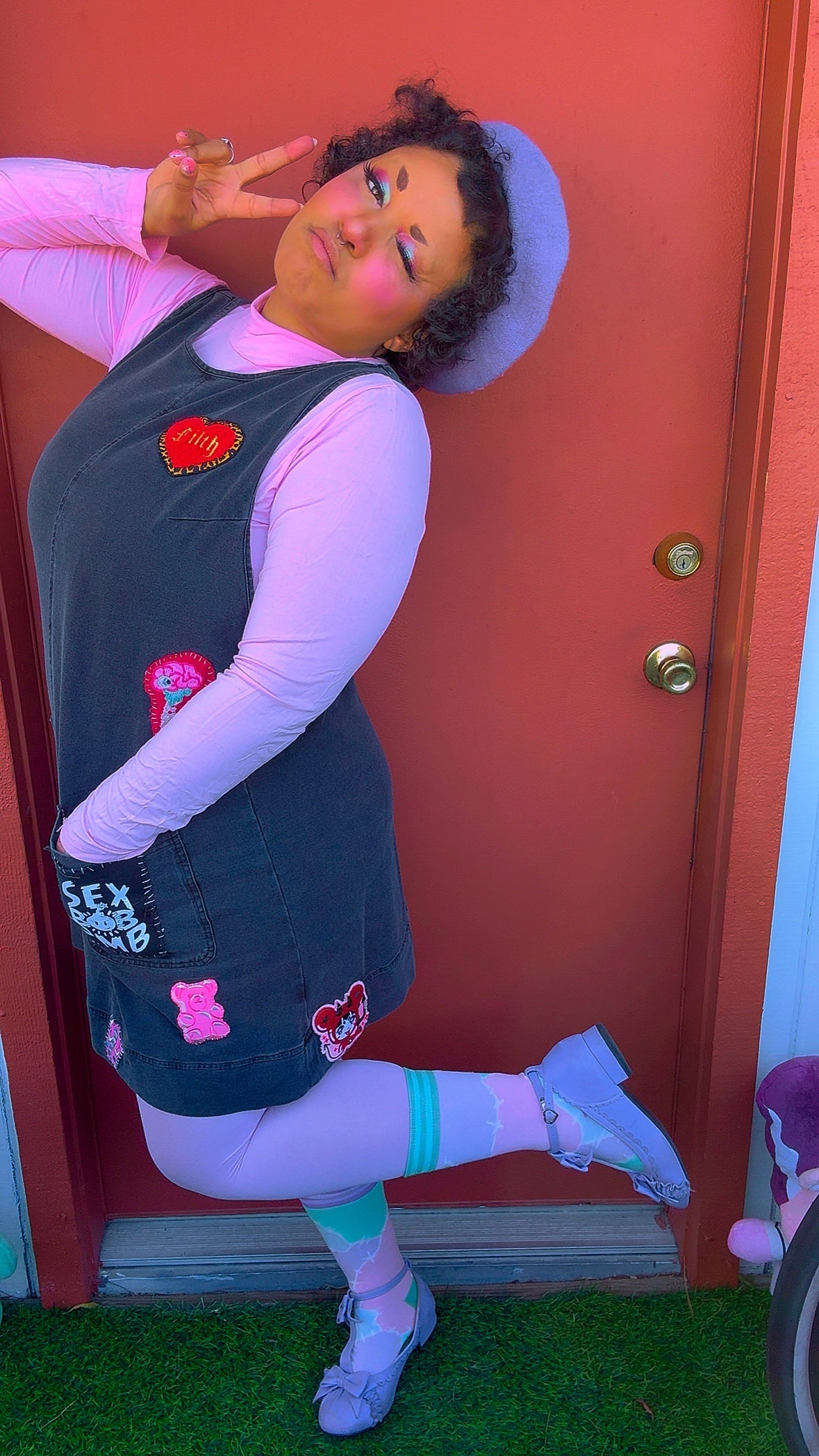 FrankenCutie Crew Socks
