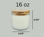 Citronella Candle – 16 oz 3-Wick Outdoor Mosquito Repellent with Essential Oils -- by Moon Water Apothecary!