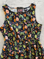 Woodland Vintage Dress in Navy