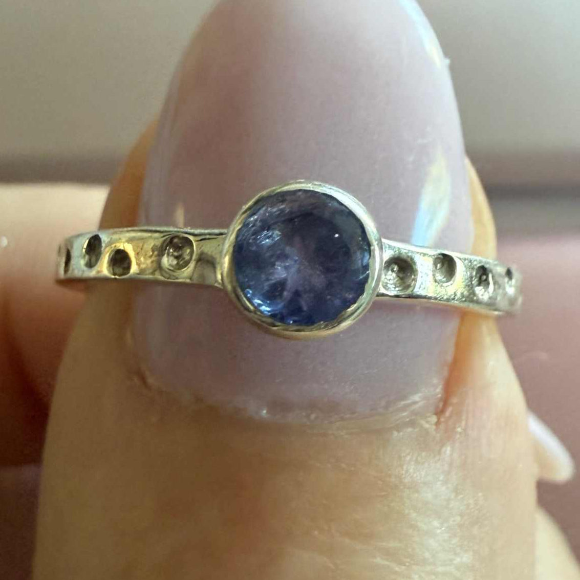 Sterling Silver Tanzanite Ring – Sizes 6, 7 & 9 – Intuition, Insight & Higher Guidance Crystal Jewelry