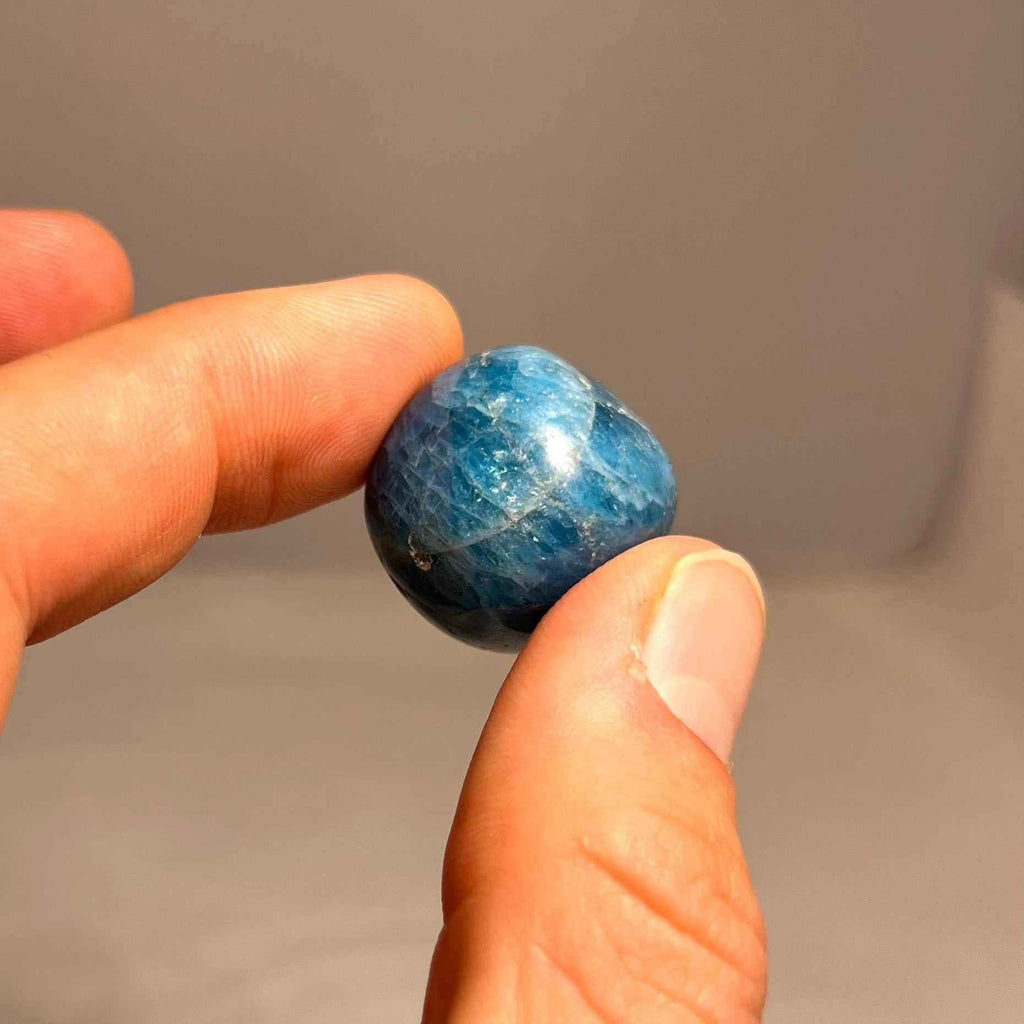 Blue Apatite Tumbled Stone
