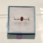 Dainty Garnet Ring