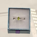Dainty Peridot Ring