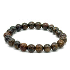 Bronzite Round Bead Bracelet