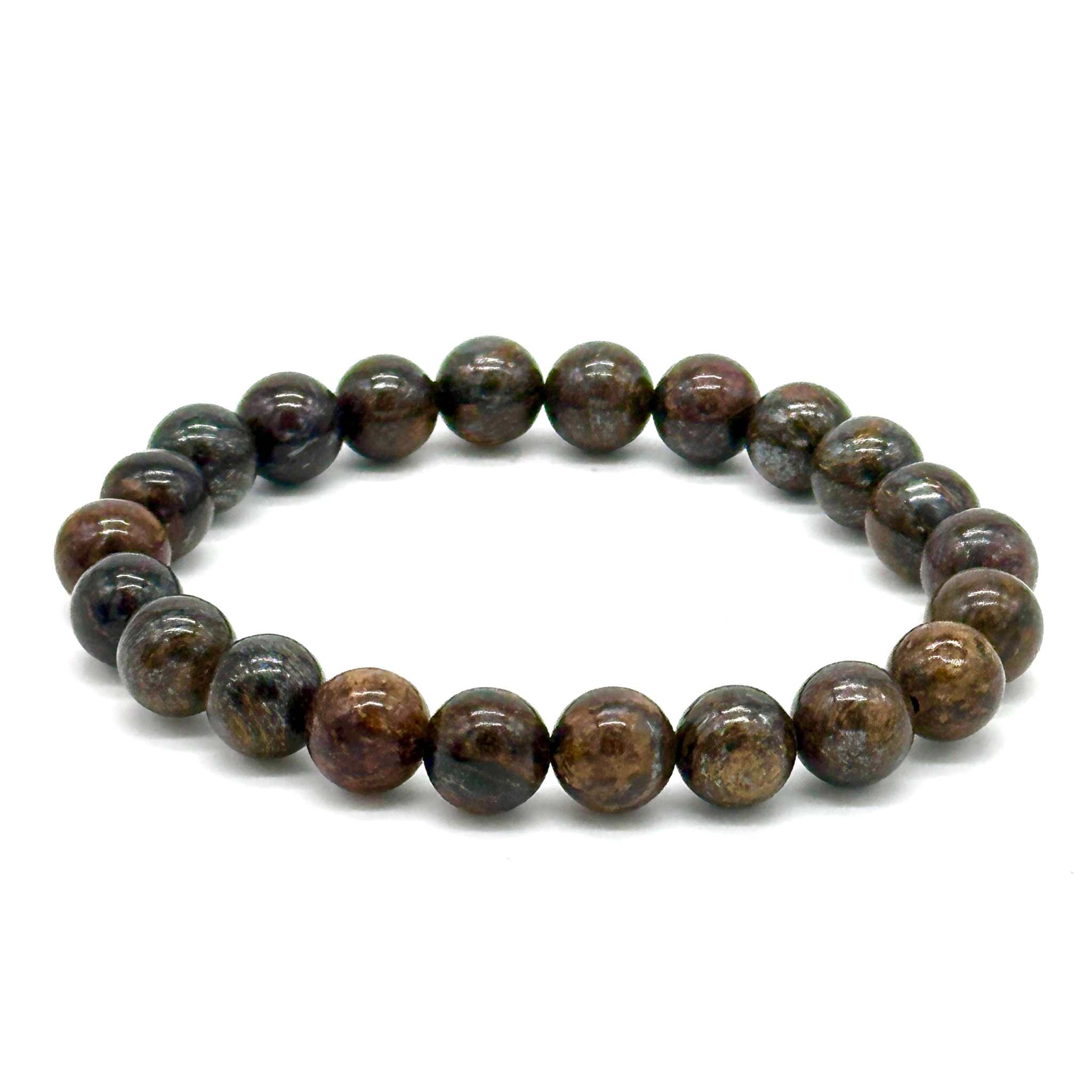 Bronzite Round Bead Bracelet