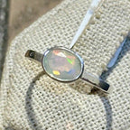 Ethiopian Opal Oval Duo-Set Rings – Sterling Silver – Size 8 & 9