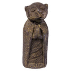 Jizo Cat Volcanic Stone Statue