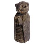 Jizo Cat Volcanic Stone Statue