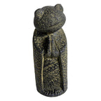 Jizo Frog Volcanic Stone Statue