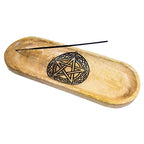 Mango Wooden Celtic Pentacle Incense Stick Holder