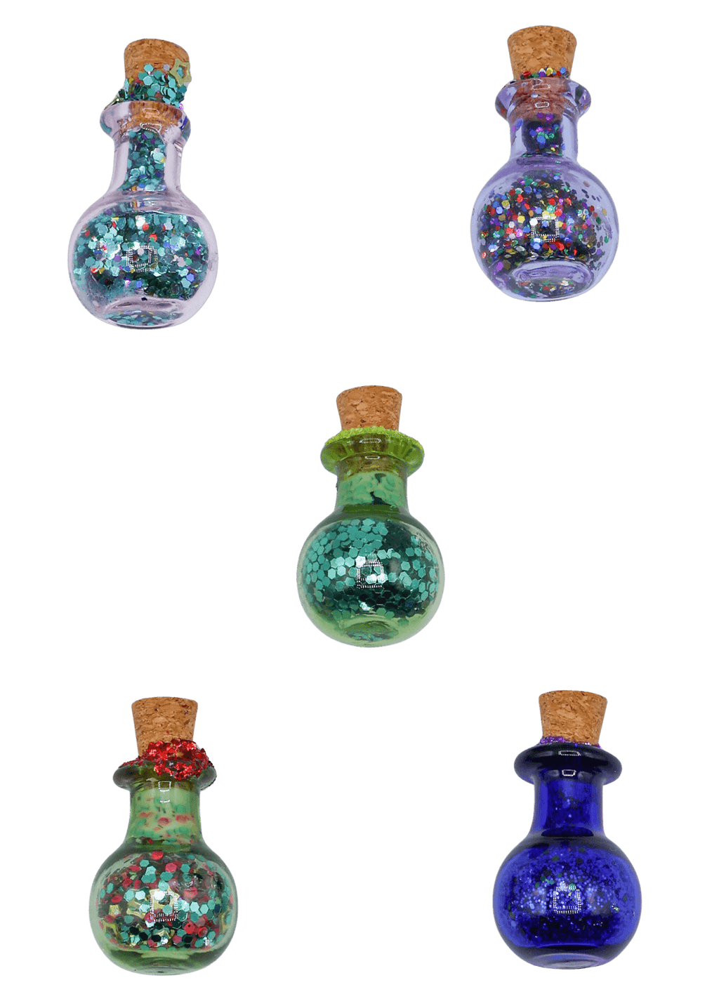 Glittery Fairy Spell Jar Magnet
