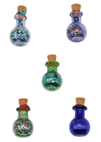 Glittery Fairy Spell Jar Magnet