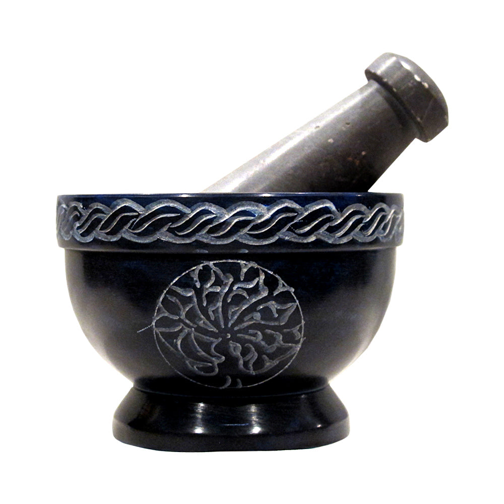 Mortar & Pestle - Blue Tree of Life