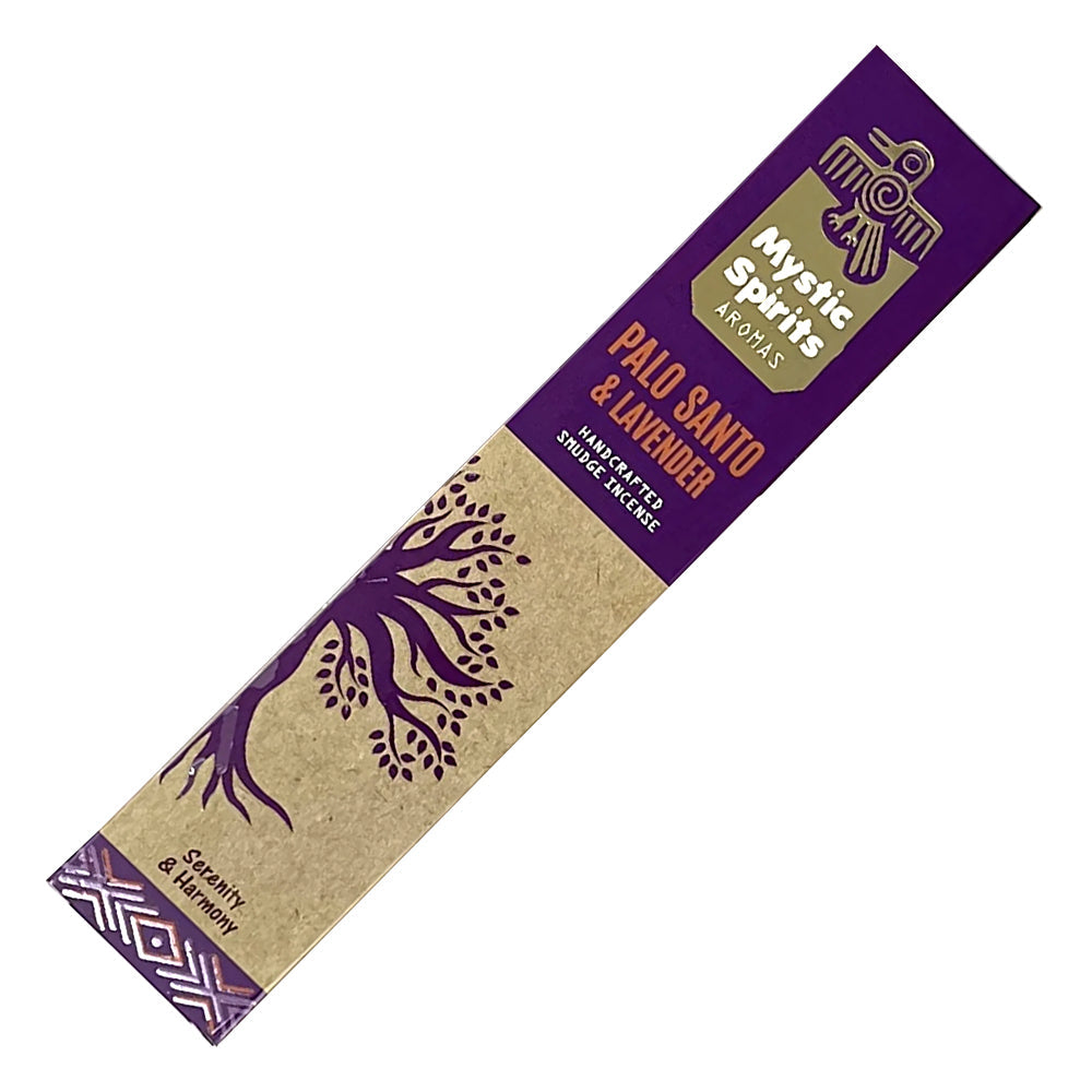 Mystic Spirits Aromas Handcrafted Smudge Incense Sticks - Palo Santo & Lavender