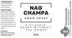 Nag Champa Room Spray