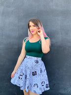 Retro Boat Neck Top in Hunter Green - Plus Sizes only
