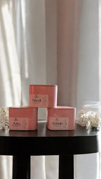 8oz Pink Tin Candles - 3 scents! -- by Moon Water Apothecary