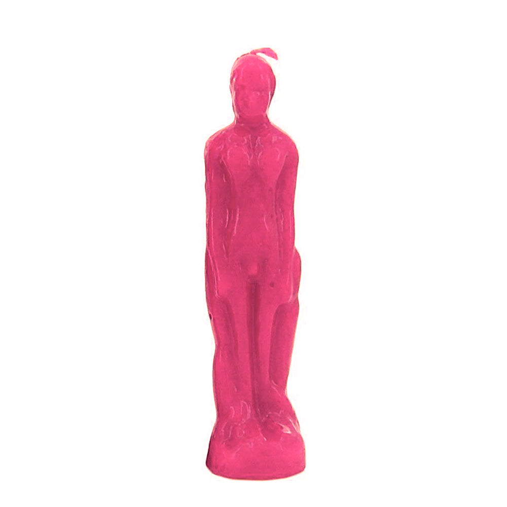 Male Candle - Pink 8"