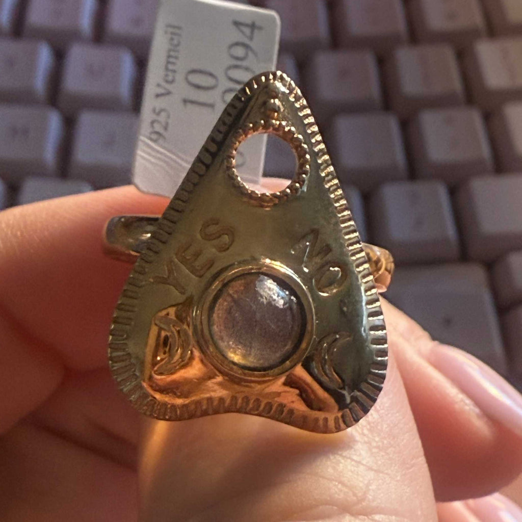 Planchette Ring | Sterling Silver & Gold Vermeil