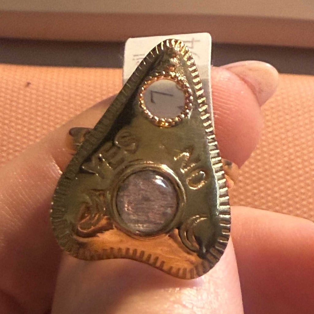 Planchette Ring | Sterling Silver & Gold Vermeil