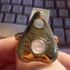 Planchette Ring | Sterling Silver & Gold Vermeil