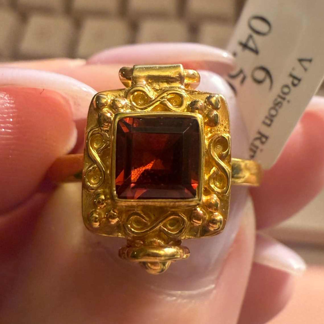 Poison Ring | Sterling Silver & Gold Vermeil Secret Locket Ring
