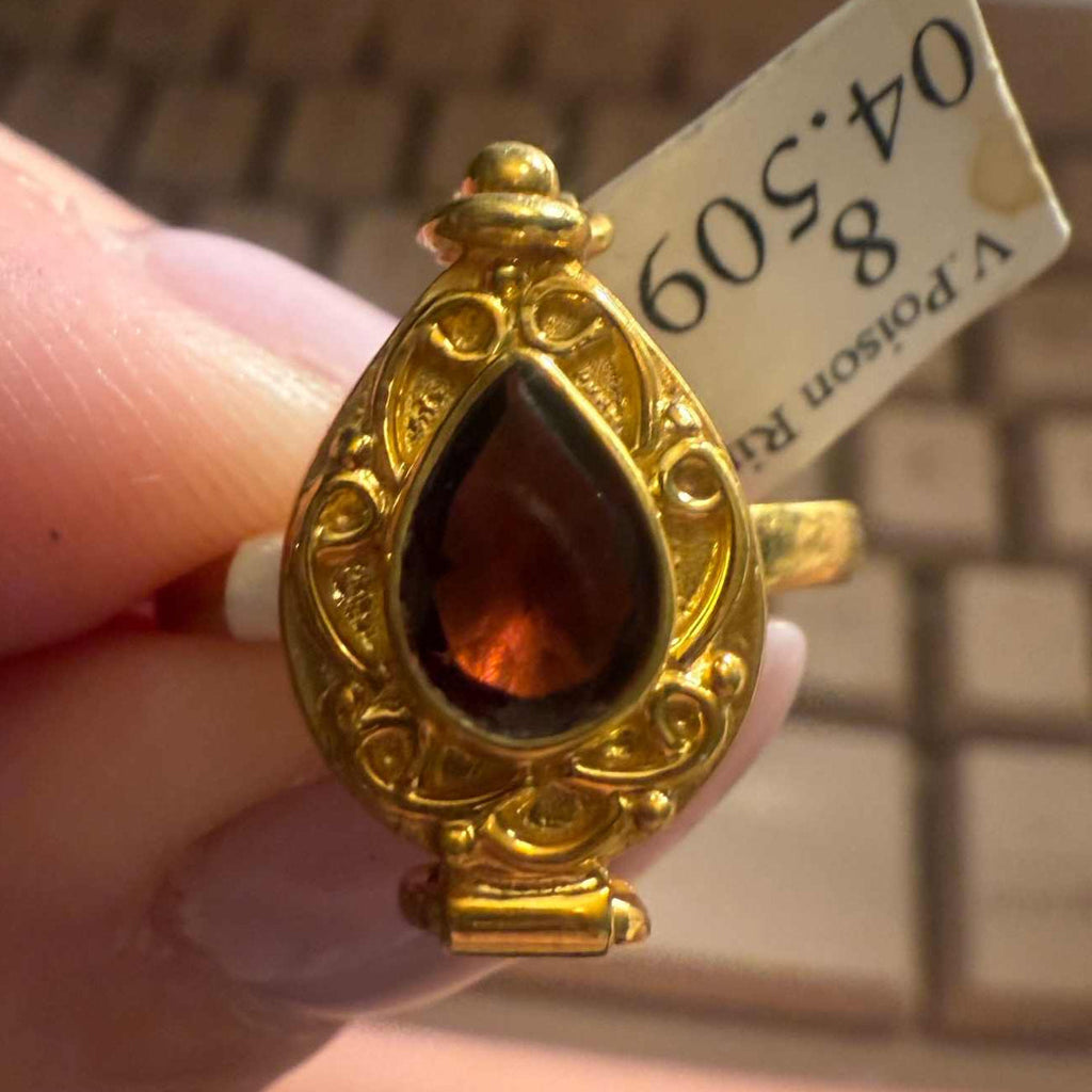 Poison Ring | Sterling Silver & Gold Vermeil Secret Locket Ring