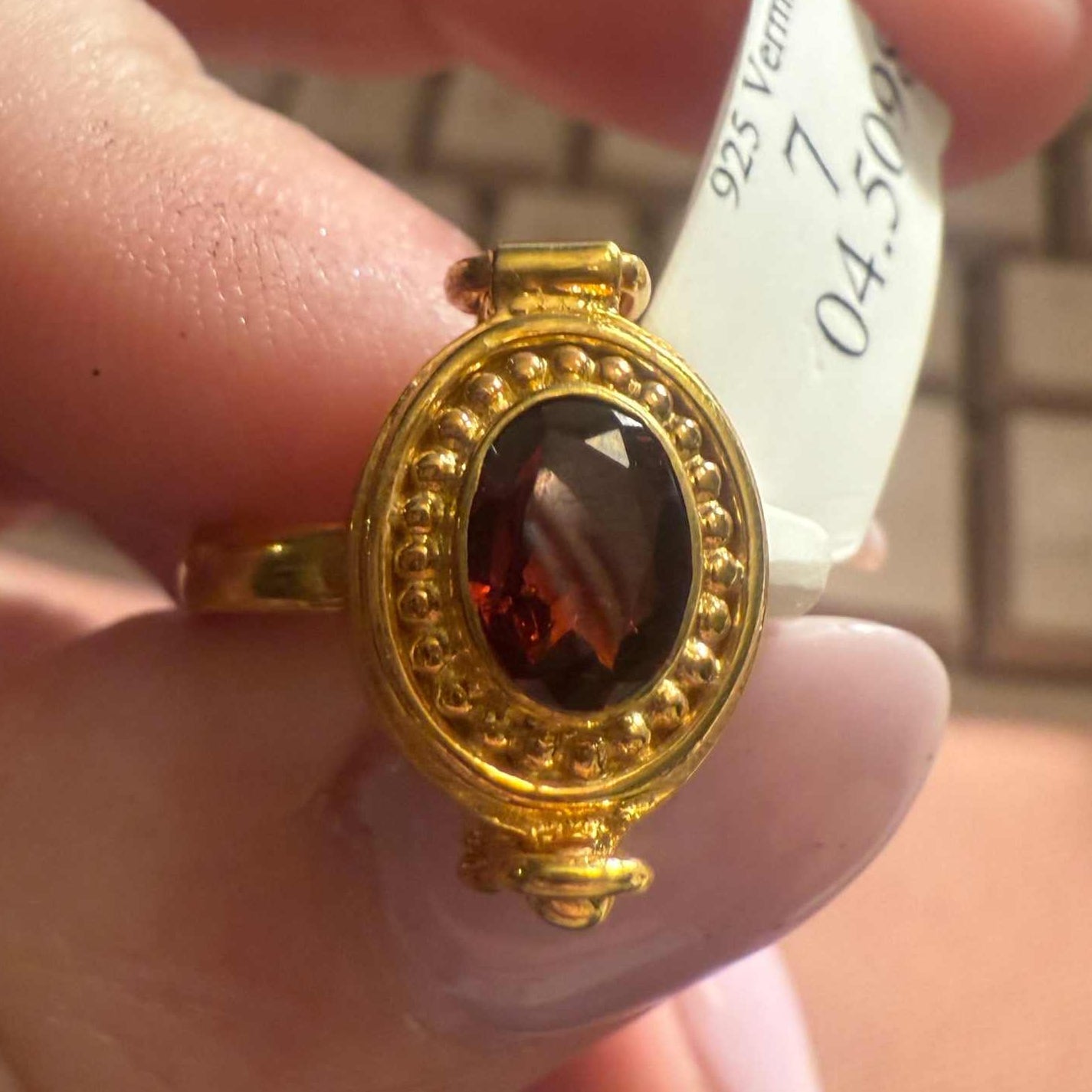 Poison Ring | Sterling Silver & Gold Vermeil Secret Locket Ring