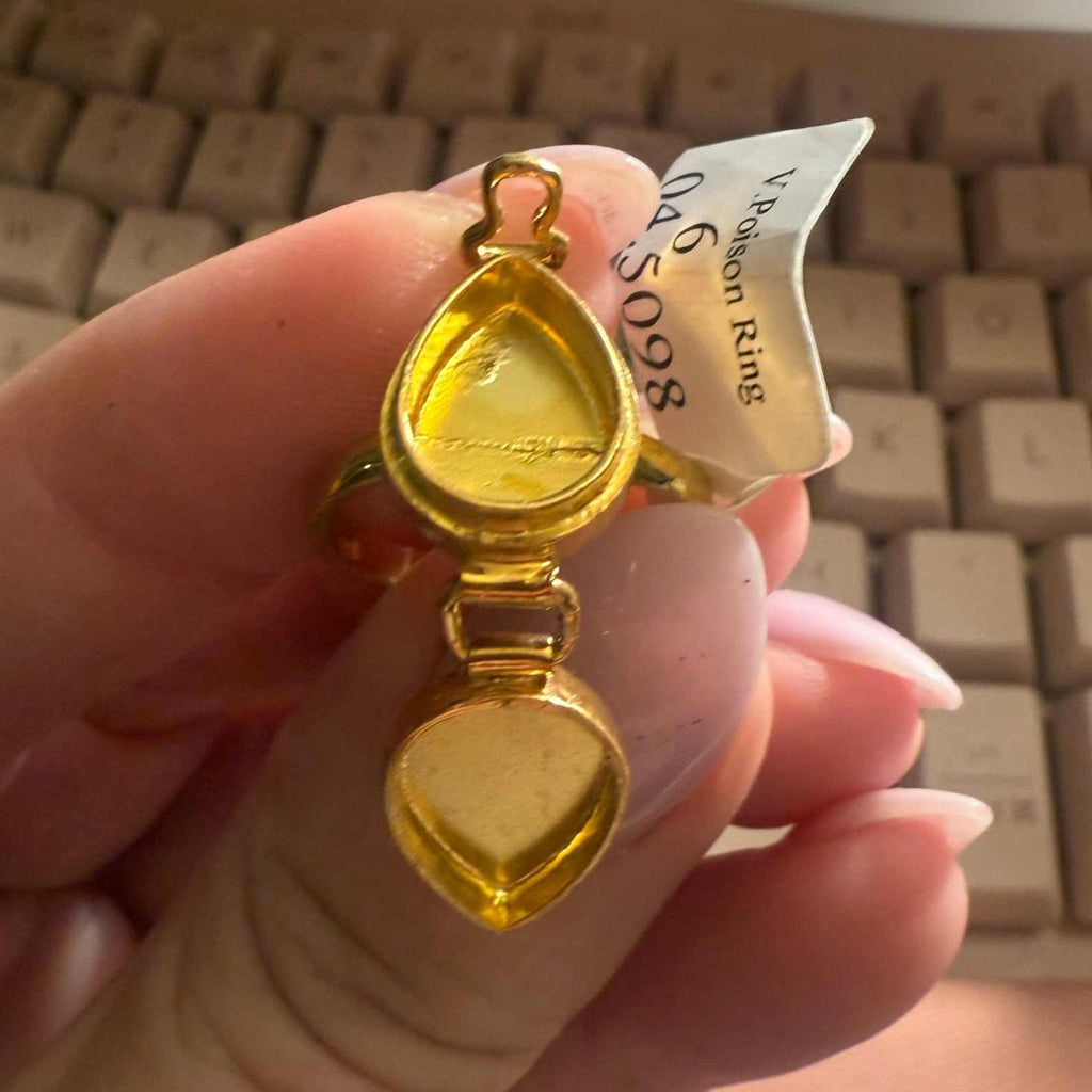Poison Ring | Sterling Silver & Gold Vermeil Secret Locket Ring