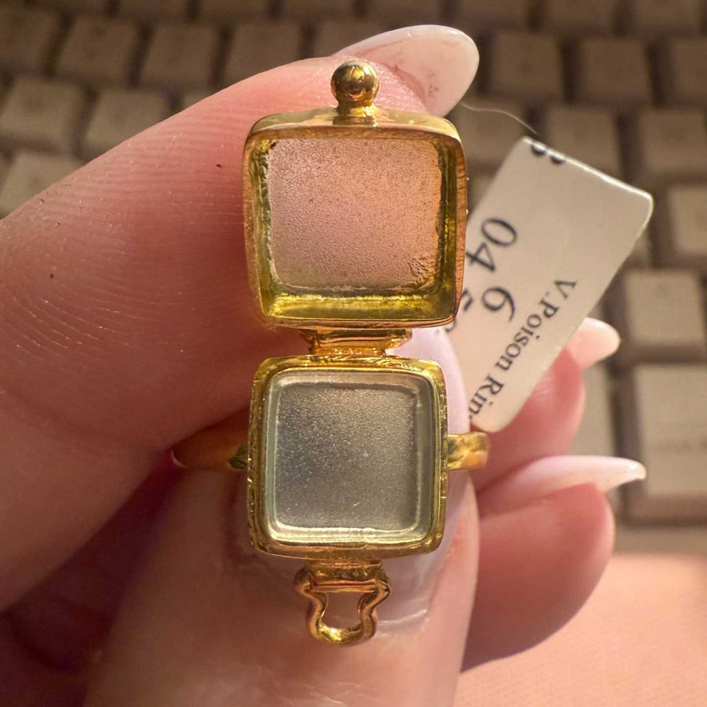 Poison Ring | Sterling Silver & Gold Vermeil Secret Locket Ring